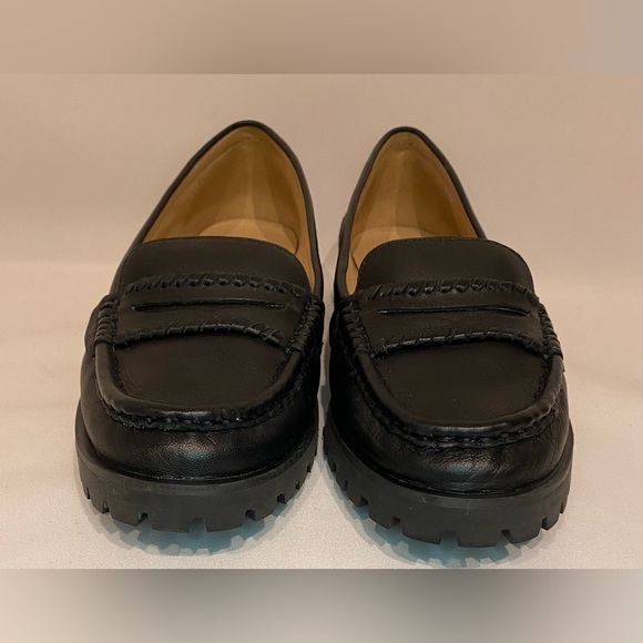 NEW Jack Rogers Women’s Tabby Loafer Black Leather Size 7.5M - Picture 7 of 13